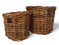 Havemøbelland Fletkurv - Naturrattan - Ø:60 cm