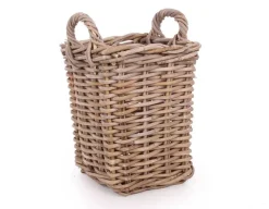 Havemøbelland Fletkurv - Naturrattan - 28x28 cm