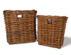Havemøbelland Fletkurv - Naturrattan - 52x52 cm
