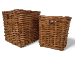 Havemøbelland Fletkurv - Naturrattan - 52x52 cm