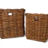 Havemøbelland Fletkurv - Naturrattan - 64x64 cm