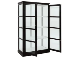 Havemøbelland Glasskab m/2 låger - Sort