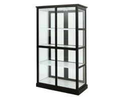 Havemøbelland Glasskab m/2 låger - Sort