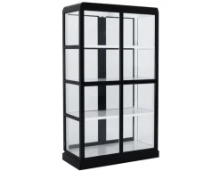 Havemøbelland Glasskab m/2 låger - Sort