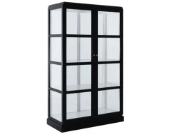 Havemøbelland Glasskab m/2 låger - Sort