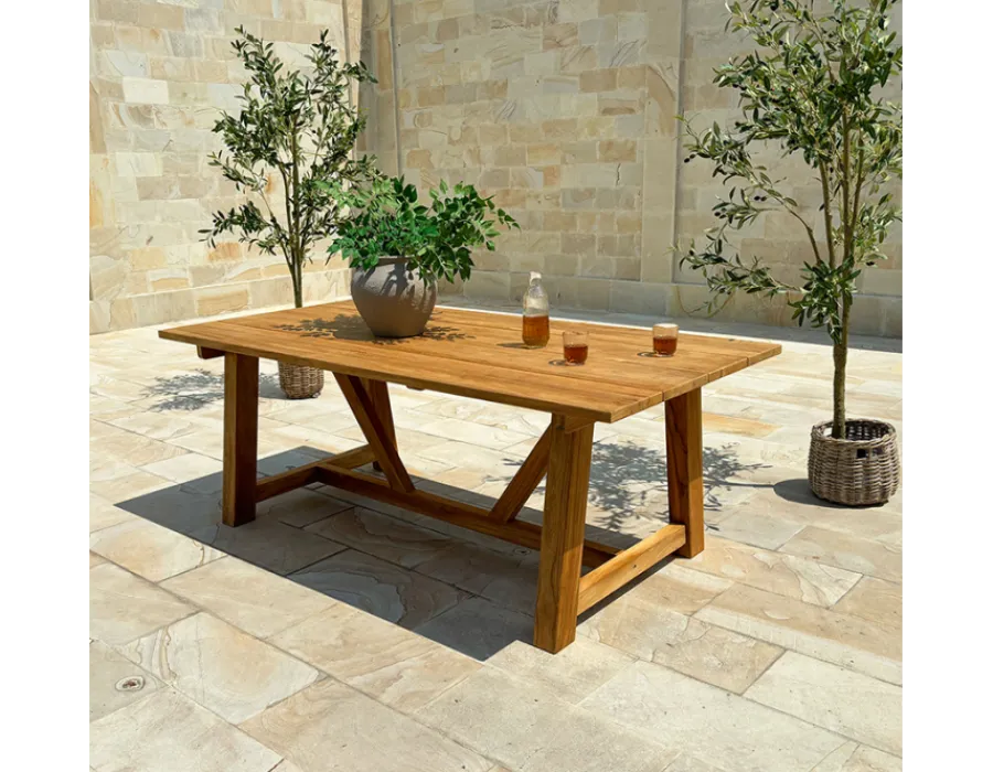 Havemøbelland Hercules Alana Teak Havemøbelsæt - 100x200 cm