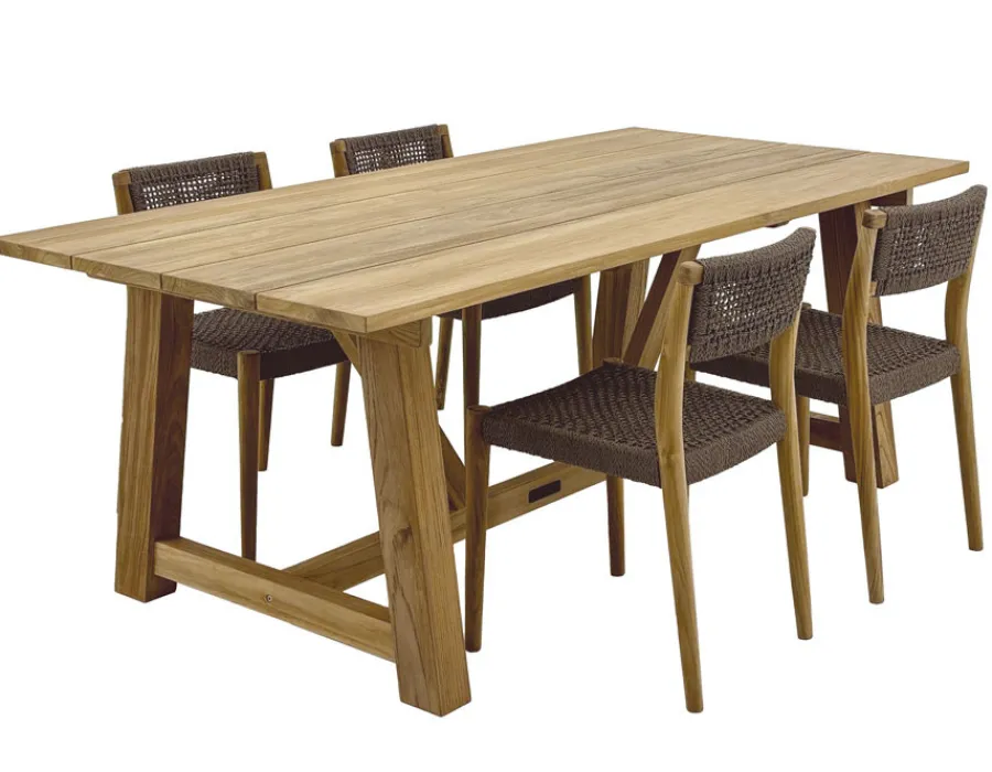 Havemøbelland Hercules Alana Teak Havemøbelsæt - 100x200 cm