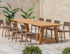 Havemøbelland Hercules Alana Teak Havemøbelsæt - 100x290 cm
