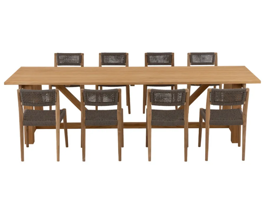 Havemøbelland Hercules Alana Teak Havemøbelsæt - 100x290 cm
