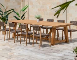 Havemøbelland Hercules Alana Teak Havemøbelsæt - 100x290 cm