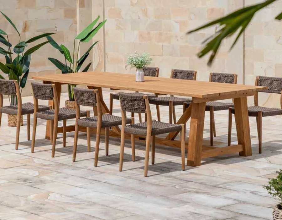 Havemøbelland Hercules Alana Teak Havemøbelsæt - 100x290 cm