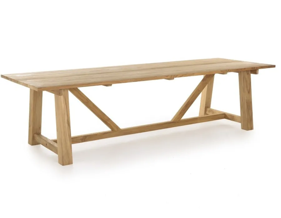 Havemøbelland Hercules Manja Teak havemøbelsæt m/8 stole - 100x290 cm