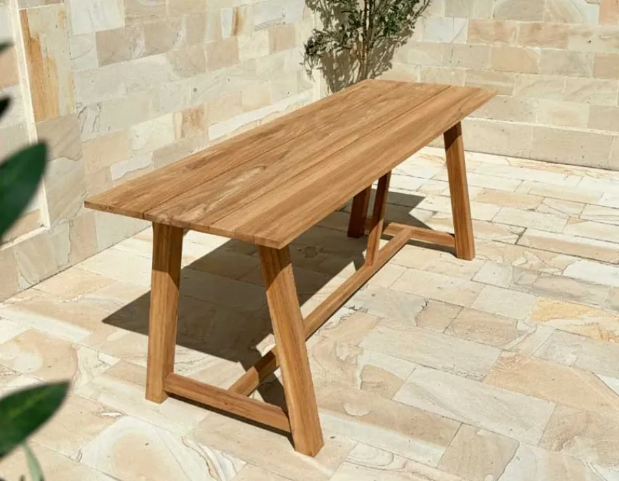 Havemøbelland Hercules Teak Bar – 80x240 cm