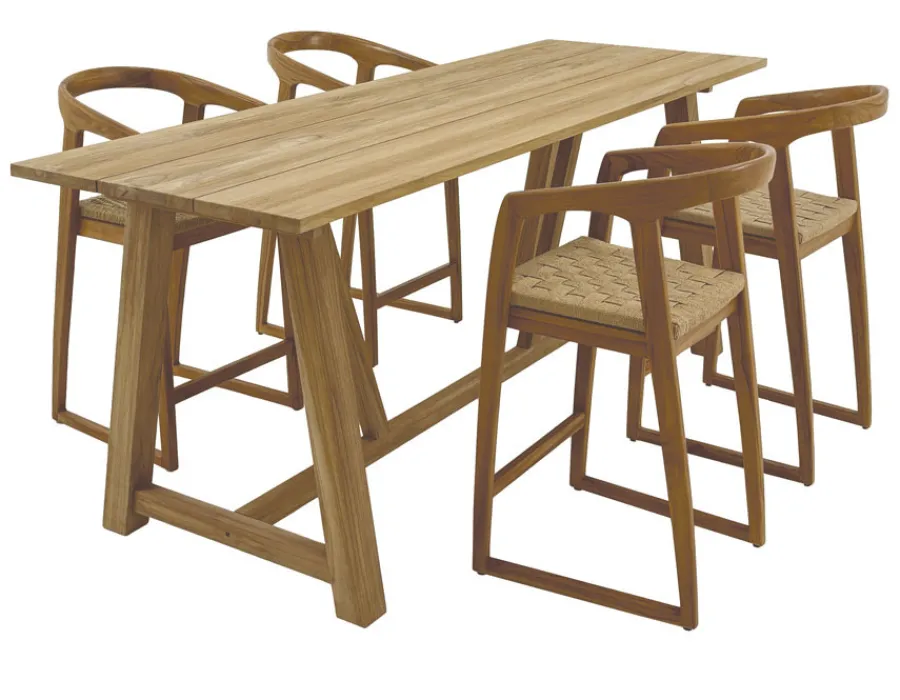 Havemøbelland Hercules Teak Bar – 80x240 cm