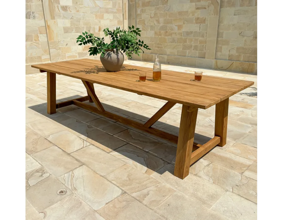 Havemøbelland Hercules Teak Plankebord - 100x290 cm