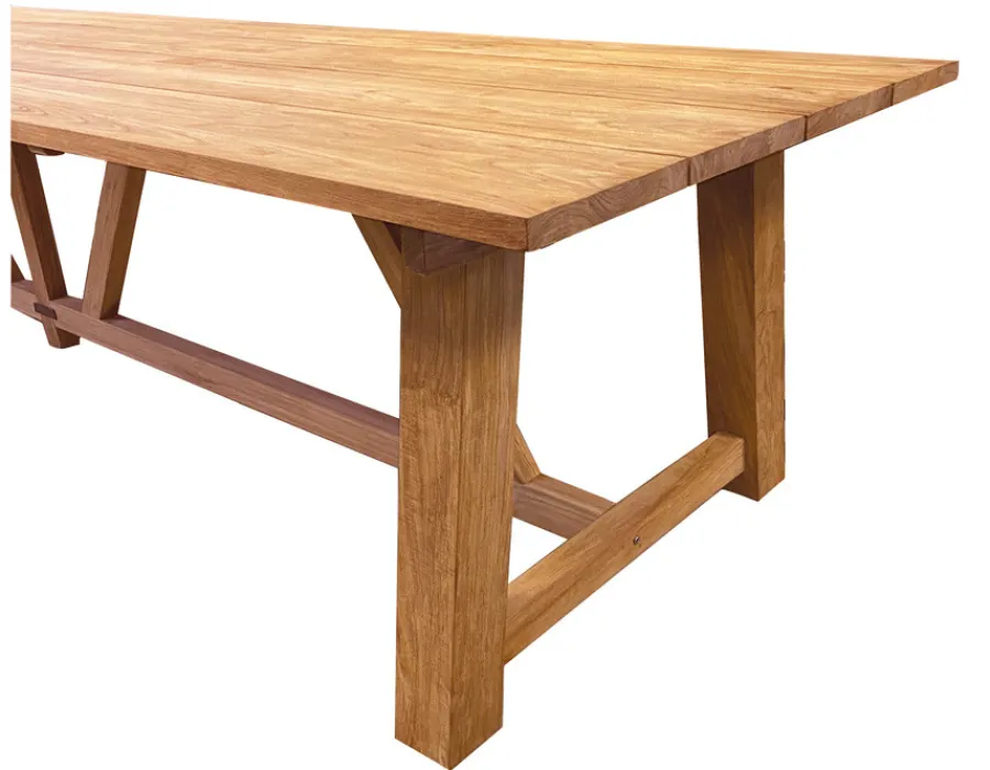 Havemøbelland Hercules Teak Plankebord - 100x400 cm