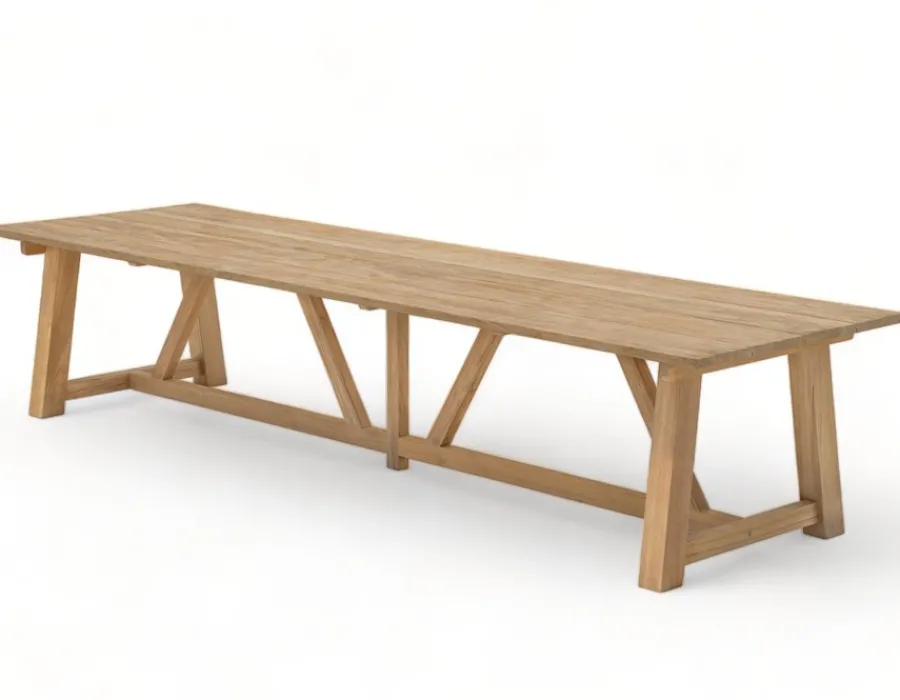 Havemøbelland Hercules Teak Plankebord - 100x400 cm