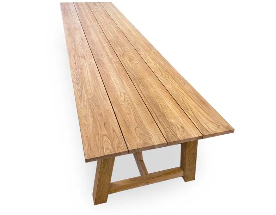 Havemøbelland Hercules Teak Plankebord - 100x400 cm