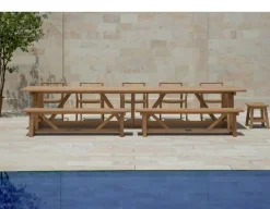 Havemøbelland Hercules Teak Plankebord - 100x400 cm