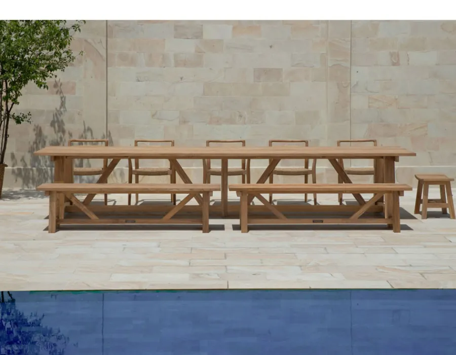 Havemøbelland Hercules Teak Plankebord - 100x400 cm