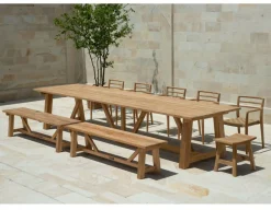 Havemøbelland Hercules Teak Plankebord - 100x400 cm