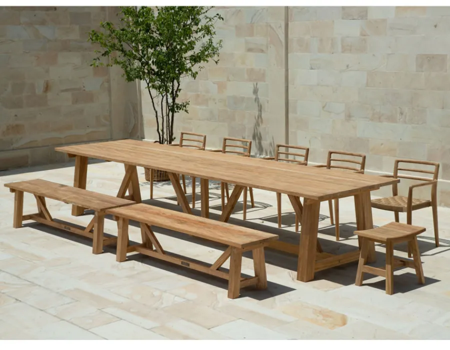 Havemøbelland Hercules Teak Plankebord - 100x400 cm