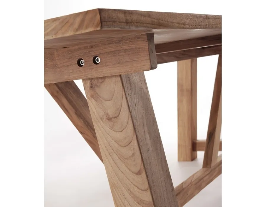 Havemøbelland Hercules Tonka Teak havemøbelsæt m/4 stole - 100x200 cm