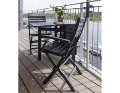 Havemøbelland Hornbæk Butterfly Bord - Sort - 65x130 cm