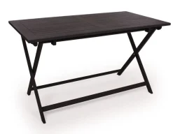 Havemøbelland Hornbæk Foldebord - 70x130 cm - Sort