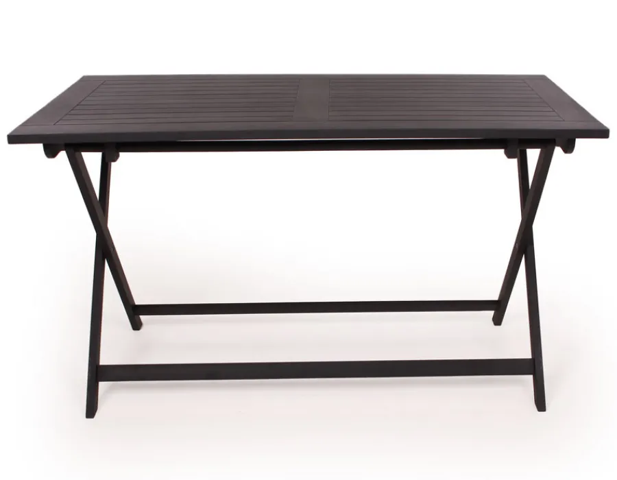 Havemøbelland Hornbæk Foldebord - 70x130 cm - Sort
