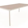 Havemøbelland Ida Havebord - 104x204 cm - Gråhvid