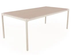 Havemøbelland Ida Havebord - 104x204 cm - Gråhvid