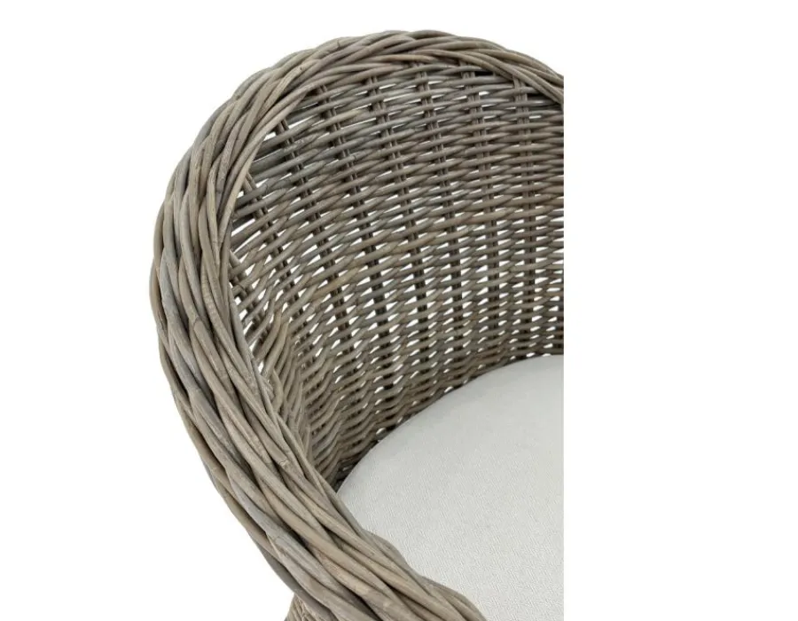 Havemøbelland Kato Rattan Spisestol m/hynde
