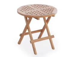 Havemøbelland Klapbord Kerneteak - Ø50 cm