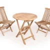 Havemøbelland Køln Teak cafesæt - Ø70 cm