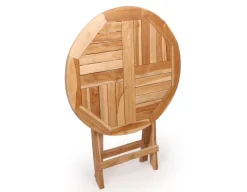Havemøbelland Køln Teak cafesæt - Ø70 cm