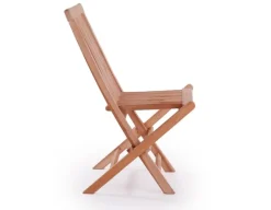 Havemøbelland Køln Teak cafesæt - Ø70 cm