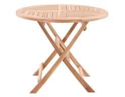 Havemøbelland Køln Teak Foldebord - Ø 90 cm
