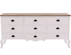 Havemøbelland Kommode m/9 skuffer - Hvid