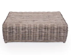 Havemøbelland Kubu Sofabord m/glasplade - Naturrattan