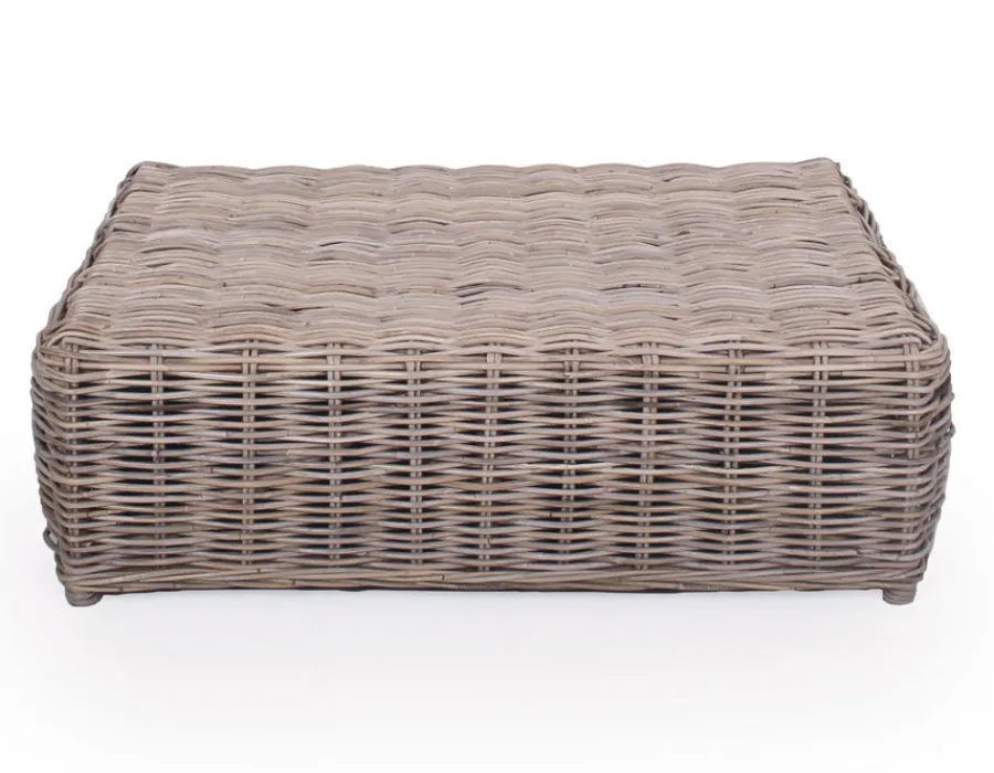 Havemøbelland Kubu Sofabord m/glasplade - Naturrattan