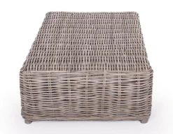 Havemøbelland Kubu Sofabord m/glasplade - Naturrattan