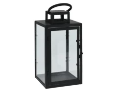 Havemøbelland Lanterne, Sort metal, 14x14x27 cm