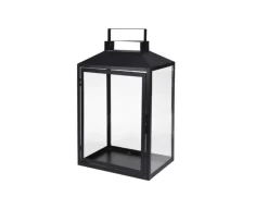 Havemøbelland Lanterne, Sort Metal, 20x12x28 cm