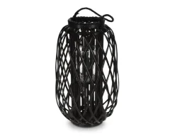 Havemøbelland Lanterne, Sort Rattan, Ø:28 x H:50 cm