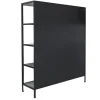Havemøbelland Lønstrup Vitrineskab i Metal - 135x40x160 cm - Sort