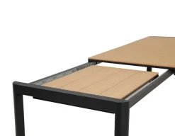 Havemøbelland Lohals Udtræksbord - 95x205/275 cm - Mørkegrå