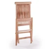 Havemøbelland Lærke Teak Cafesæt m/2 Stole - 65x130 cm