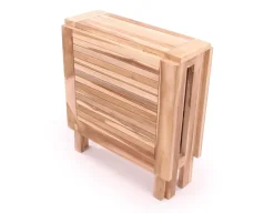 Havemøbelland Lærke Teak Cafesæt m/2 Stole - 65x130 cm