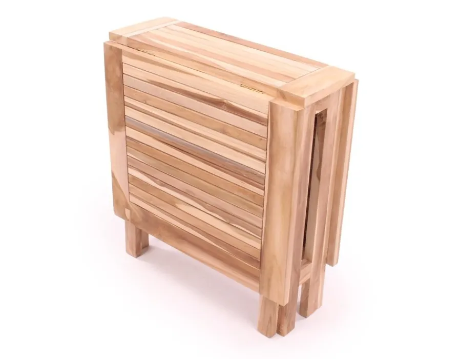 Havemøbelland Lærke Teak Cafesæt m/2 Stole - 65x130 cm